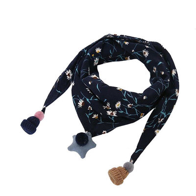 

Boy Girls Newborn Baby Saliva Towel Feed Triangle Cotton Bibs Bandana Scarf Cute