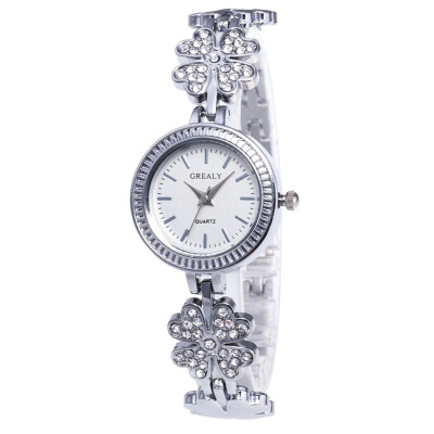 

Simple Relojes Para Mujer Womens Quartz Bracelet Watch Luxury Bayan Kol Saati Masonry Around The Rhinestone Temperamental