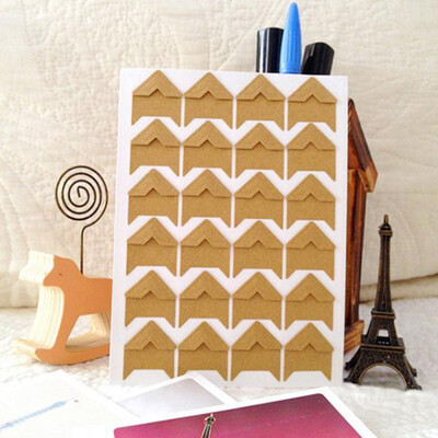 

〖Follure〗DIY Vintage Corner Kraft Paper Stickers Photo Albums Decoration Scrapbooking