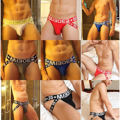 

New Sexy Lingerie T-back Thong G-String Men&39s Pouch Underwear Jockstrap Briefs