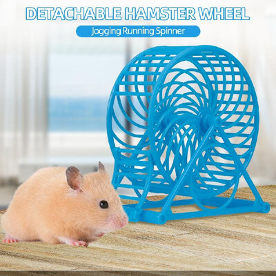 

Hamster Wheel Plastic Jogging Running Wheel Hamster Spinner Detachable Exercise Wheel for Hamster Mouse Small Pets