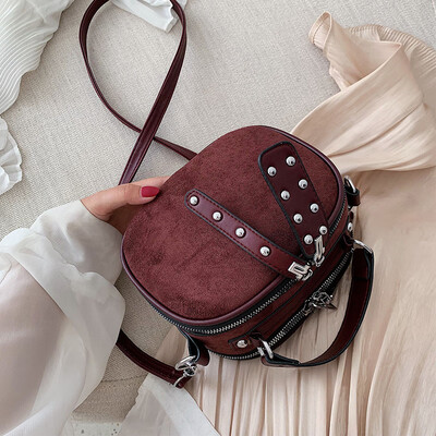 

Senior sense small bag female 2019 new chic Korean fashion matte texture wild single shoulder slung small square bag