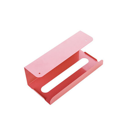 

〖Follure〗Iron Cabinet Hanging Paper Holder Tissue Box Free Punch Towel Rack