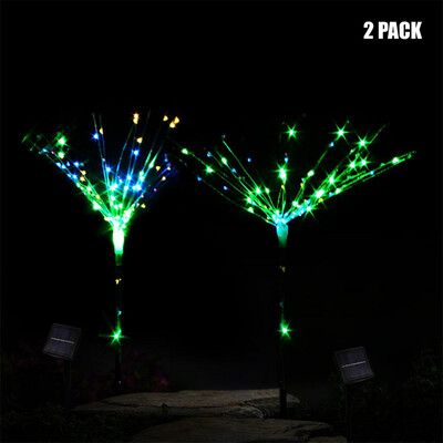 

〖Follure〗100-LED DIY Shape Fireworks Tree Solar Lawn Light Pathway Garden Lamp 2PC