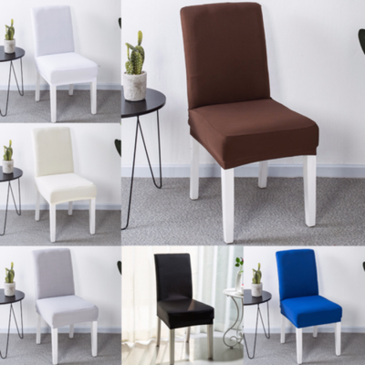 

Removable Stretch Chair Covers Slipcovers Dining Room Stool Seat Cover Decor