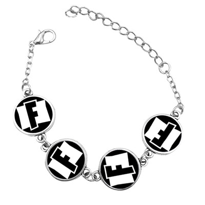 

Fortnite Bracelets Alloy - Fortnite Gamer Gifts Party Supplies - Gemstone Bracelet for Kids Teen Adults