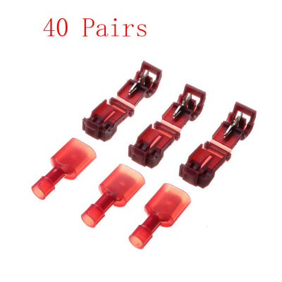 

〖Follure〗20 Pairs Quick Lock Splice Wire Connector Terminal Crimp Clip Car Wiring Cable