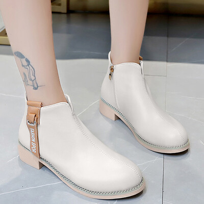 

Rose Womens Fashion Leisure Solid Wedges Round Toe Mid Heel Boots Shoes