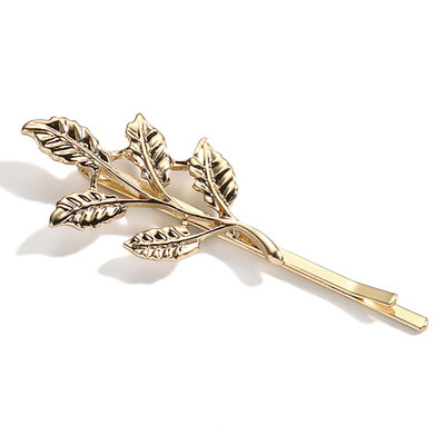 

1PC WomenTrendy Charming Leaf Design Hairpin Hair Clip Hair AccessoriesLady Barrettes