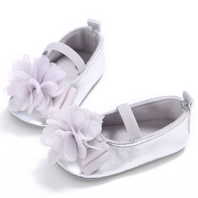 

Autumn Baby Sweeet Kids Girls Anti-skid PU Princess Flower Children Shallow First Walkers Shoes