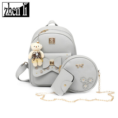 

Pu new suit shoulder bag female bag supply sweet lady backpack sewing thread soft bag