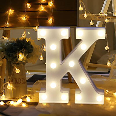 

Siaonvr Remote control Alphabet Letter Lights LED Light Up White Plastic Letters Stand K