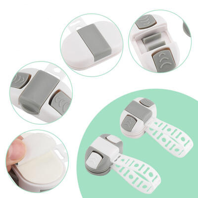 

Greensen 2PcsSet Cabinet Toilet Lock Baby Safety Care Self-Adhesive Locks Anti Pinch Hand Protect