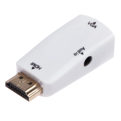 

HDMI Male to VGA Female Converter Box Adapter With Audio Cable 1080P HDTV