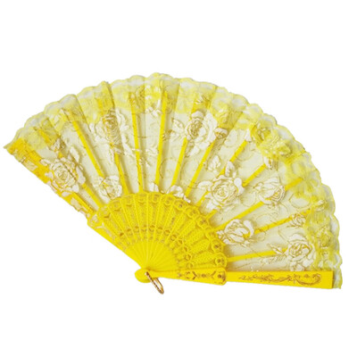 

〖Follure〗Folding Fans Handheld Fans Bamboo Fans Womens Hollowed Bamboo Hand Holding Fan