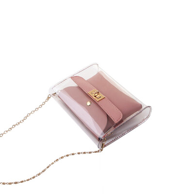 

Fashion Women Girl Faux Leather Double Layer Lock Catch Crossbody Shoulder Bag