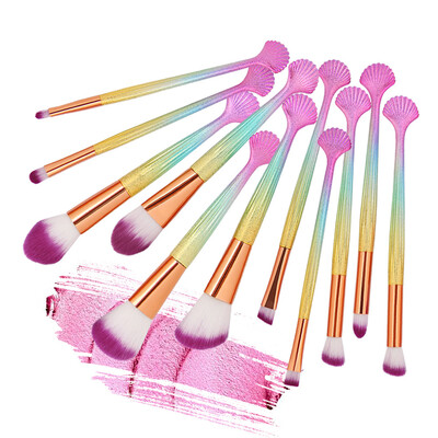 

Toponeto 10pcs Cosmetic Makeup Brush Blusher Eye Shadow Brushes Set Kit