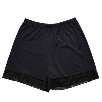

Plus Size Women Safe panties High Quality Safe Pants Mid Waist Lace Hot Shorts Elastic Pants Trousers PY