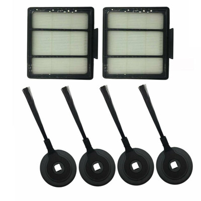 

2 Filters 2 Side Brushes For Shark ION Robot RV700_N RV720_N RV750_N RV850 Tools