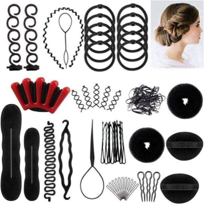 

Hair Styling Set Fashion Hair Design Styling Tools Accessories DIY Magic Simple Fast Spiral Hair Braid Hair