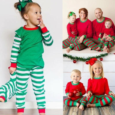 

Xmas Baby Boy Girl Kids Nightwear Pajamas Pjs Sleepwear Outfits Set Clothes Suit