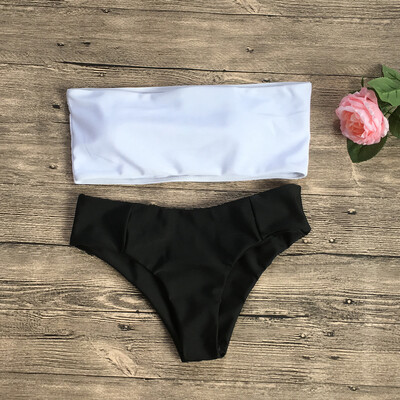 

Roseonmyhand Women Wrapped High-waisted Bikini Set Push-Up Swimsuit Bathing