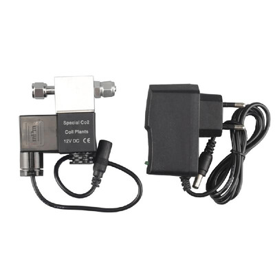 

DC 12V Output Solenoid Valve Aquarium CO2 System Regulator Electric Low Temperature Magnetic Valve for Aquarium Fish Tank Water Pl