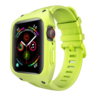 

〖Follure〗Silicone Band Strap Watch bandBelt Watch Case Cover for Apple iWatch 4 44mm A