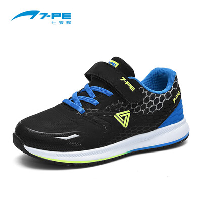 

Seven wave Hui 7-PE boys shoes spring new leather childrens sports shoes self-employed leisure big boy trend boy shoes waterproof running shoes 80748 black 36