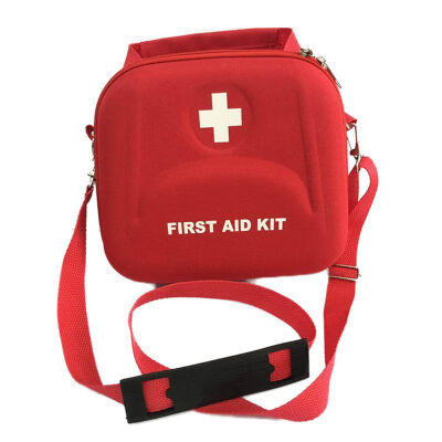 

First Aid Bag with Shoulder Strap Zipper EVA Handheld Medical Storage Box Home Car Emergency Survival Accessories