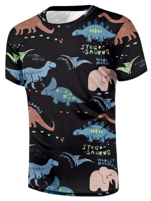 

Cartoon Pattern Short Sleeves T-shirt
