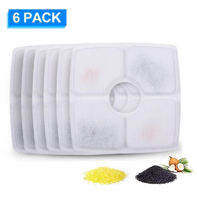 

Cat Water Fountain Filters Replacement Filters for Pet Flower Veken Fountain Cat Water Fountain 6PCS