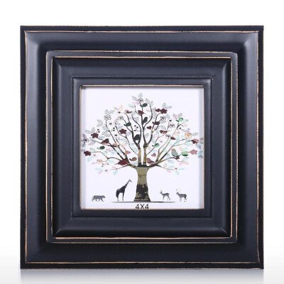 

Black Wood Photo Framework for Photo Display Tabletop Decoration Rustic Photo Framework 8X10