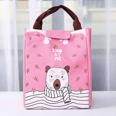 

Gobestart Portable Lunch Bag Tote Picnic Insulated Cooler Zipper Organizer Lunch Box