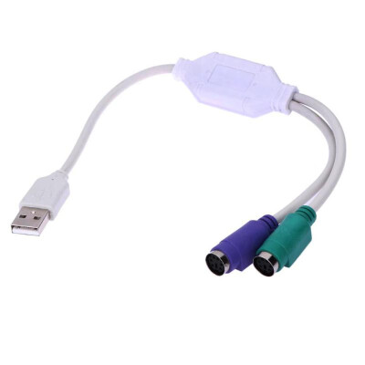 

USB to PS2 Mouse Keyboard Converter U-port to Round Port Cable Line Adapter