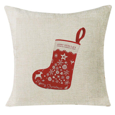 

Tailored Xmas Christmas Socks Sofa Home Decoration Festival Pillow Case Cushion Cover
