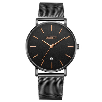

〖Follure〗Business Fashion Simple Simple Casual Calendar Net With Strap Mens Watch