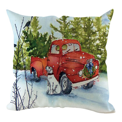 

Siaonvr Christmas Pillow Cover Pillowcases Decorative Sofa Cushion Cover Home Decoration