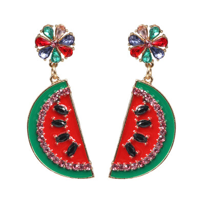 

Bohemia Colorful Crystal Birds Fringed Drop Dangle Earrings ZA Wedding Jewelry Wholesale Women Fish Earrings Accessories 2019