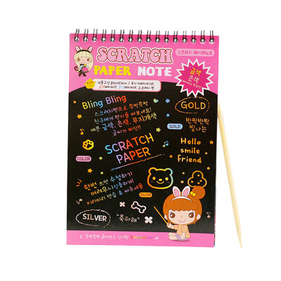 

Tailored Colorful Painting Board Paper Scraping Cards Children Kids Learning Toys
