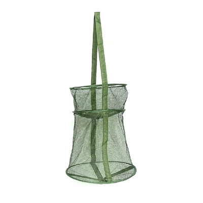 

Folding Fishing Net Cage Fish Trap Quick-drying Collapsible Fishing Basket Creel Fish Tackle Tools Accessories