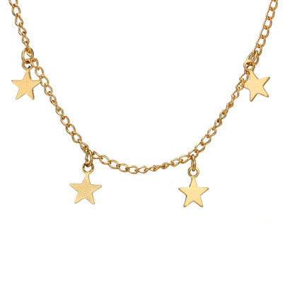 

Fashion Women Little Star Chain Pendant Necklace Solid Color Party Jewelry Gift