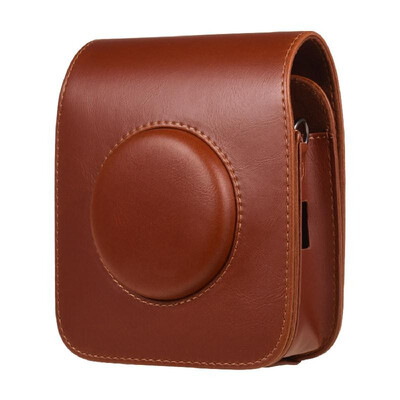 

Portable PU Leather Camera Case Bag with Shoulder Strap Compatible with Fujifilm Fuji Instax SQ20 Instant Camera