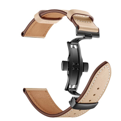 

〖Follure〗Butterfly buckle Leather Wrist Watch Strap Band For IWatch Apple Watch 38mm