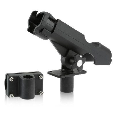 

Adjustable Side Rail Installation or Directly Installed on Kayak & Boat Fishing Pole Rod Holder