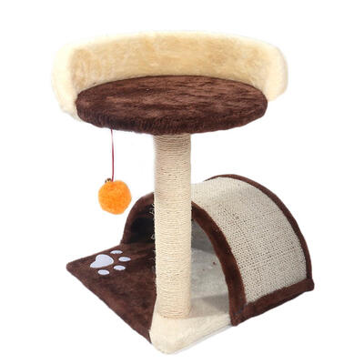 

19 inch Sisal Hemp Plush Cat Climbing Tree Board Kitten Scratch Hanging Toy