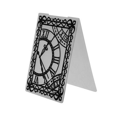 

1pc Clock Plastic Embossing Folder Template For Scrapbooking DIY Photo