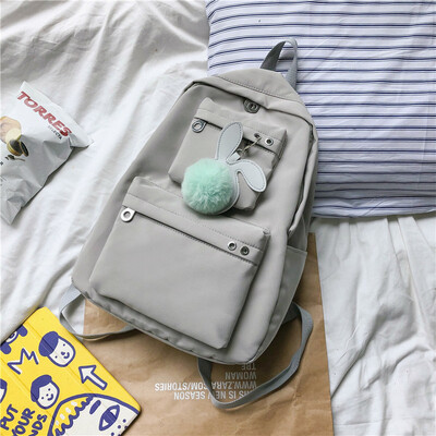 

Insfeng schoolbag female Korean version of high school backpack college students have a sense of antiquity large capacity&wid