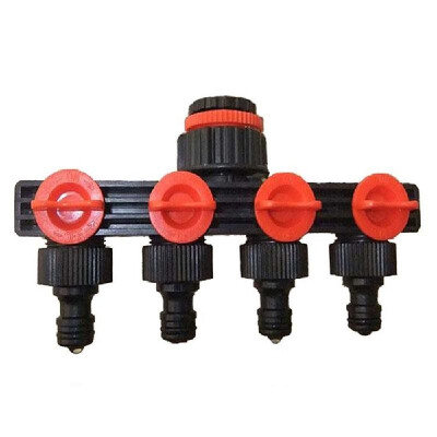 

4 Ways Garden Hose Pipe Splitter Plastics Drip Irrigation Watering Tool Agricultural Tap Connectors