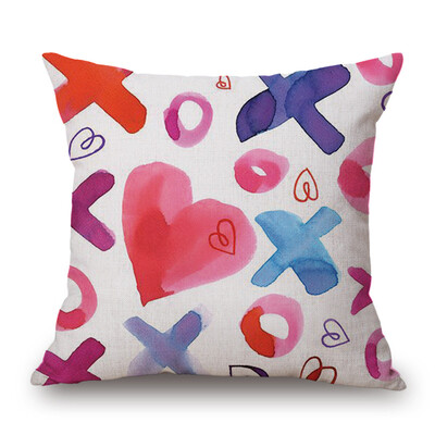

Siaonvr Happy Valentines Day Throw Pillow Case Sweet Love Square Cushion Cover